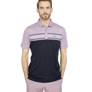 Travis Matthew We Have Fun Golf Polo Men's XXL Purple/black Short Sleeve Casual